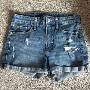 Old Navy G.G. Short, High Rise Denim Blue Women's Shorts, size 6